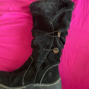 Baretraps ESHA Suede Tall Snow Winter Boots Fully Lined Insulated women’s Sz 9